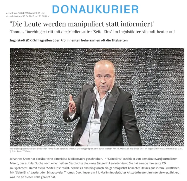 Donaukurier: „Die Leute werden manipuliert statt informiert“